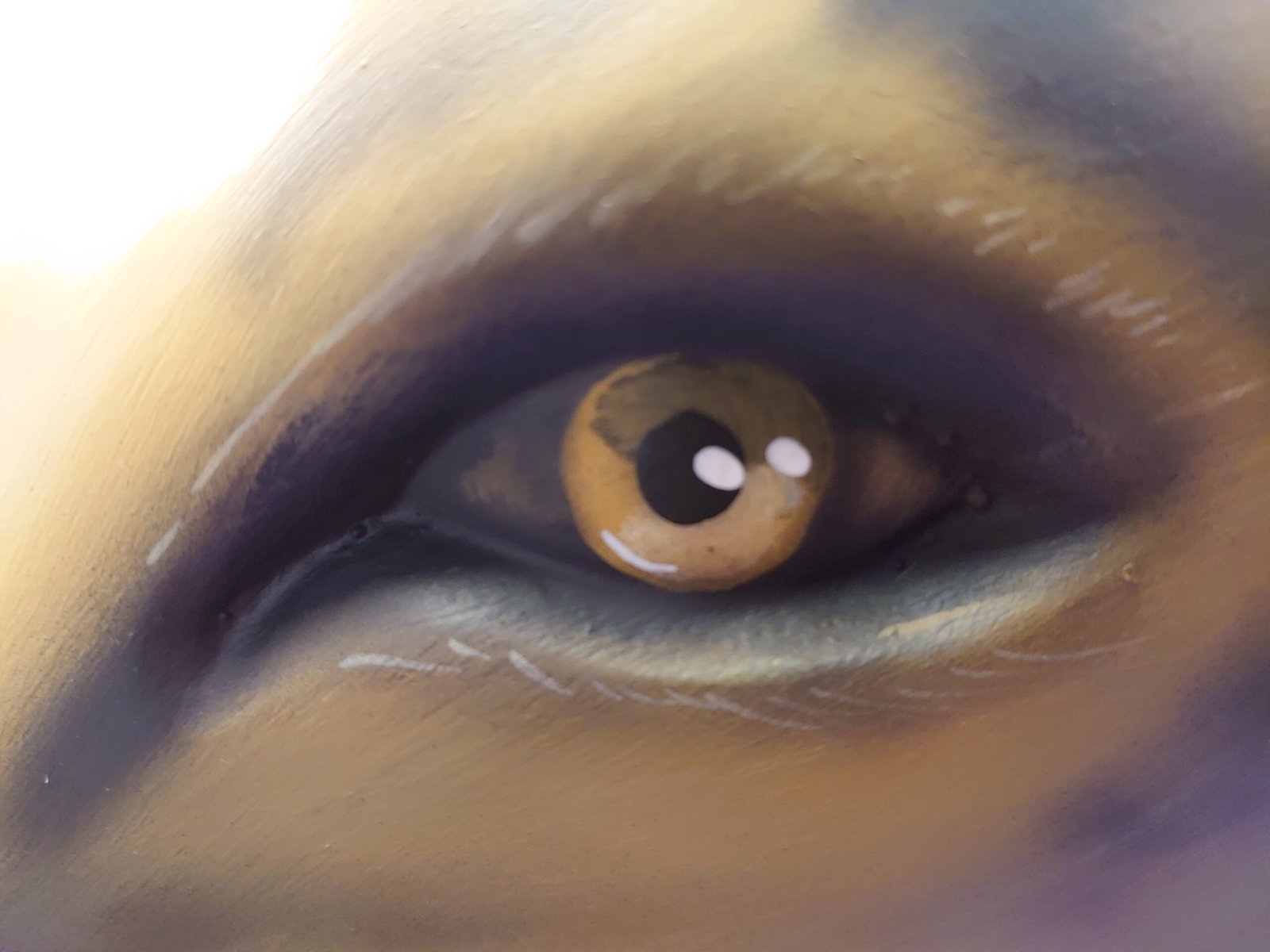 A painted eye